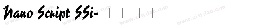 Nano Script SSi字体转换